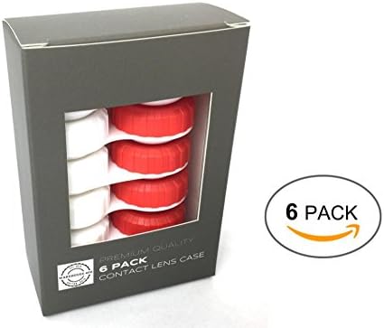 Contact Lens Case by Warehouse 400 (6 PIECE RED)