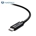 [Intel Thunderbolt 3 Certified] Mantiz 40Gbps Thunderbolt 3 Cable in Black Supporting 100W Charging 6.6 Feet for MacBook Pro and others (Not Compatible with USB-C ports without the Thunderbolt Logo)