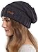 Brook + Bay Slouchy Beanie - Women's Winter Hats, Beanie Slouch Hats for Cold Weather, Oversized Beanie Knitted Hats for Women & Men Dark Gray