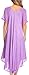 Sakkas 14610New - Kai Palm Tree Caftan Tank Dress/Cover Up - Lavender - OS