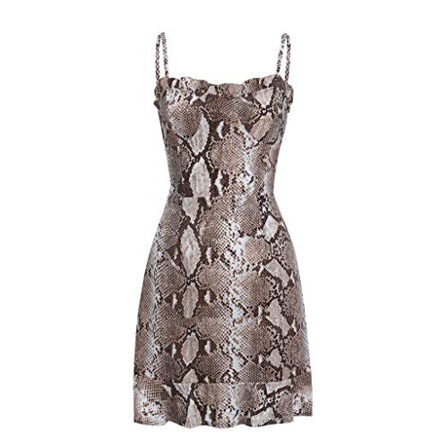 TOTOD Dress Sale, Women Sexy V-Neck Bag Hip Clubwear Dresses - Bow Vest Shirt Short Bow Tops Striped Skirts(Brown,L)