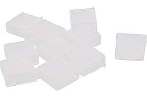 uxcell a14121500ux0308 Plastic USB Type A Male Anti-Dust Stopper Cap Cover Protector Clear (Pack of 10)