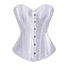 Women's Bustier Corset Top Sexy Lingerie Sets Black Satin Waist Cincher