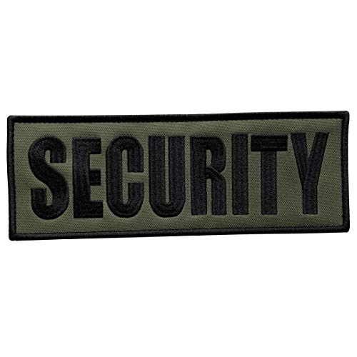 Embroidery Large Green Fabric Cloth Security Patch 8.5x3 inches for Uniforms Vest and Tactical Clothing by uuKen Tactical Gear (Black and Green, Large 8.5"x3") - Thumbnail 5