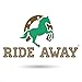 RIDE AWAY Initial Letters Western Style Cowboy Rodeo Gold/Silver Large Belt Buckles (Letter B)