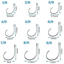 Fishing Hooks Circle Hooks Saltwater, 50/150pcs