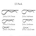 Hao Pro Hitch pins Clips Cotter pins Spring Clip Hair pins 12 Pack Kit 6 Sizes Strong Spring Tension Thicker Sturdy for Trailer Ball Tow bar Tractors Mower carts Truck hitches