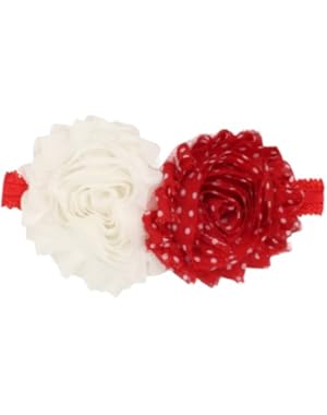 Baby-Girls Newborn Double Rosette Headband