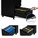 DEVAISE 3 Drawer Locking Mobile File Cabinet for Home Office, Fully Assembled Except Casters, Letter/Legal Size,Black