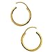 TINY HOOP Earrings, 18K gold filled, 8mm, with polish cloth, mini gift box & keeper bag, for cartilage,ears, lips,nose