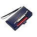 SUPZY Galaxy Note 8 Case, Leather [9 Card Slots] [Photo & Wallet Pocket] Multi-Function Premium PU Leather Magnetic Flip Shockproof Zipper Wallet Case Cover for Samsung Galaxy Note 8 (Navy Blue)