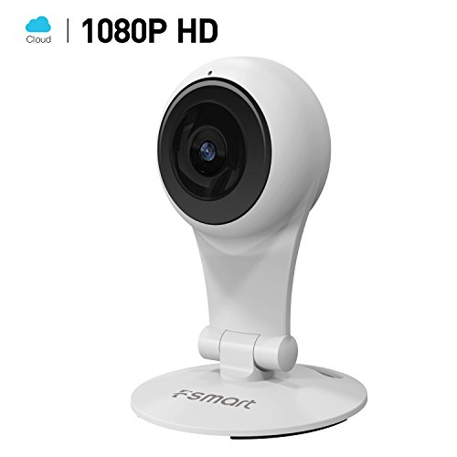 FSMART Wifi Camera, 1080P Wireless Surveillance Indoor Security Video Home Camera System with Cloud Service Motion Detection Night Vision Two Way Audio