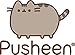 GUND Pusheen with Bunny Ears & Egg Easter Snackable Plush Cat Stuffed Animal, Gray, 10”