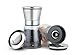 Salt And Pepper Grinder And Mill Shakers Dual Set With Adjustable Coarseness. Stainless Steel Material. A New Elegant Way To Spice Up You're Food, Bpa Free. Refillable.