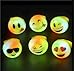 Flashing LED Light Up Toys, Emoji Rings, 24 –Pack, 2 Dozens