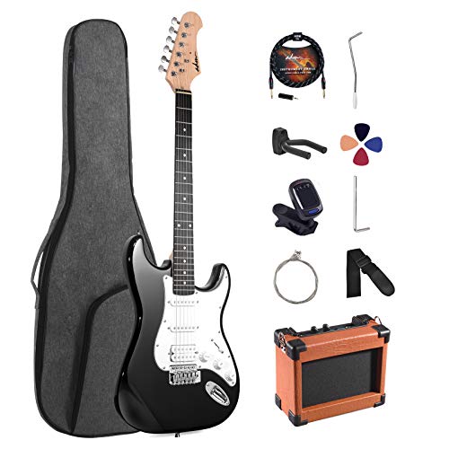 ADM Electric Guitar Beginner Kit 39 Inch Full Size Guitar Package with