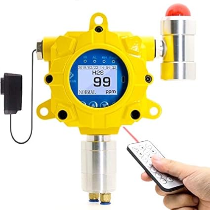 Hydrogen Sulfide H2S Fixed Gas Detector by Forensics | Industrial Grade | Continuous Monitoring | Remote