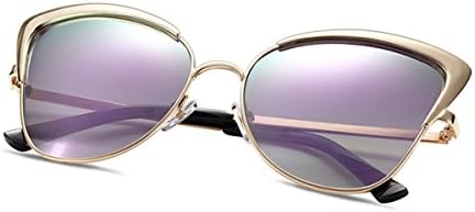 DVsong Fashion Metal Border Round Sunglasses for Women - UV400 [ DST00032 ]