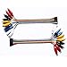 Haitronic Unique 2 in 1 alligator clip to dupont wire 10pin 20cm male, crocodile clip to jumper wire 10pin 20cm female for test lead Arduino/Raspberry pi/Orange pi/Makey Makey/BBC micro: bit