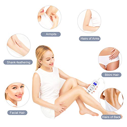 Deparee Facial & Body Permanent Hair Removal for Women - IPL Laser Hair Remover for Women Legs, Underarms, Bikini Area and Facial Hair