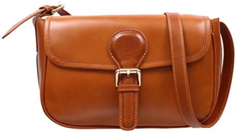 Cincinati Womens Brown Cross Over Body Bag Clutch Purse w/ Long Strap
