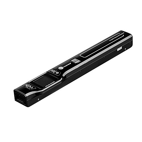 TaoTronics Handheld Mobile Portable Document scanner 1050 DPI 1.44'TFT Colour & Mono, Color Display (For Photo, Reciepts, Books,JPG/PDF Format Selection, Micro SD Card required)