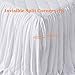 Queen's House Ruffle Skirt Bedspread French Country Bedspread White King Size 3 Piece Set