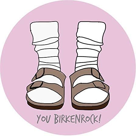You Birkenrock Light Pink Sticker Decal Window Bumper Sticker Vinyl 5"