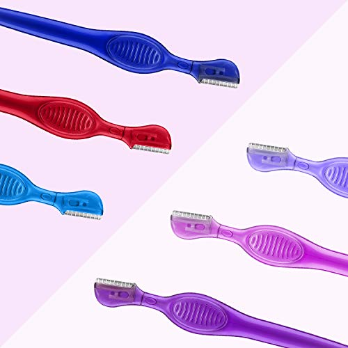 24 Pieces Eyebrow Razor Mini Portable Eyebrow Shaver Multipurpose Face