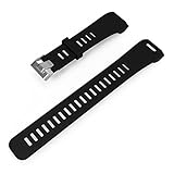 MOTONG Garmin vivosmart HR Replacement Band - MOTONG Silicone Strap Replacement Band For Garmin vivosmart HR (Silicone Black)