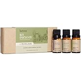 Kit 3 Óleos Essenciais Iniciante Via Aroma - Lavanda, Menta Piperita e Tea Tree