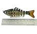 Apusale Fishing Bass Lure Multi Jointed Lifelike Trout Swimbait Hard Crankbait Treble Hooks