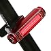 Rear Bike Light Night Flashing - Bicycle Safety LED Lights Rider Cycling Flashligh Cycle Carbon Tail Light USB Rechargeable Waterproof 2017 New Design For Helmets, Road Bike, Mountain Bike Red