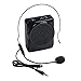 DuaFire Black Voice Amplifier Portable Microphone Headset with Waistband for Classroom Teachers, Speakers, Yoga Instructors, Gym Directors, Coaches, Presentations, Seniors and Tour Guides