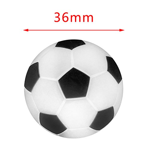 JAGENIE 12Pcs 36mm Soccer Table Foosball Mini Ball Football Black and White ReplacementChristmas New Year Gift,1 pc, Random Delivery