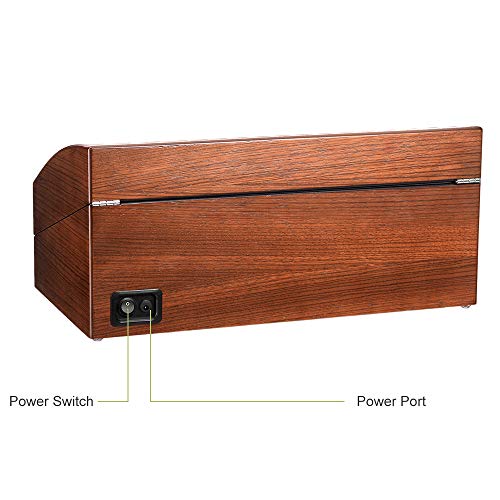 JQUEEN Automatic Watch Winder with Quiet Motor, Six Winding Spaces 7 Storages Spaces - Thumbnail 5