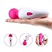 Body Wand Massager Cordless for Women - Waterproof Handheld, Oopsix Electirc Mini Massager 9 Power Vibration Personal Wand Massager Rechargeable for Women Back Recovery (Rose)