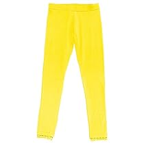 French Toast Toddler Girls' Lace Trim Legging, Brt Yellow, 3T