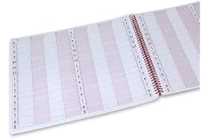 PORTAGE Notebook Planner, Appointment Book – Undated 2023-2024 Planner, Daily & Hourly Planner – Spiral Notebook Organizer for Scheduling Appointments (8 Columns)