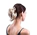 MERRYLIGHT Synthetic Scrunchy Scrunchie Hairpiece Ponytail Extensions Donut Hair Bun Hairpieces (Ash Blonde-M24/88)