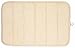 Envision Home Microfiber Bath Mat with Memory Foam, 16 by 24-Inch, Ivory