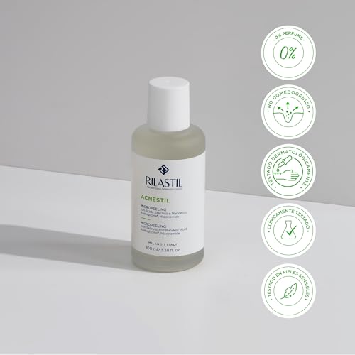- Acnestil Micropeeling, Exfoliante Facial y Corporal con Ácido Salicílico, Niacinamida, Mejora la Textura, Combate el Acné y Marcas, Deja la Piel Suave y Uniforme - 100 ml