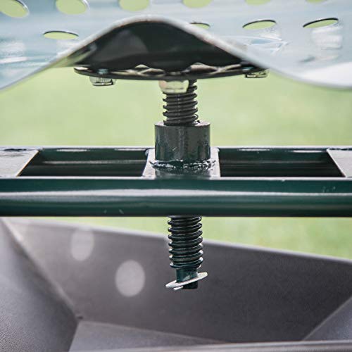 Kinsunny Rolling Scooter Garden Stool Cart with Tool Storage Basket