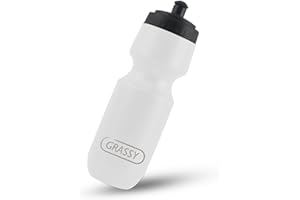 Cycling Water Bottle 700ml 23oz Leak-Proof Sport Water Bottle Lightweight Portable Bike Bottle with BPA Free, White