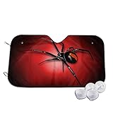 Cargoodhelper Black Widow Spider Windshield Sun Shade for Car SUV Trucks Minivans，Front Auto Sun Shade Keeps Vehicle Cool-UV Rays Protector Sun Blocker-