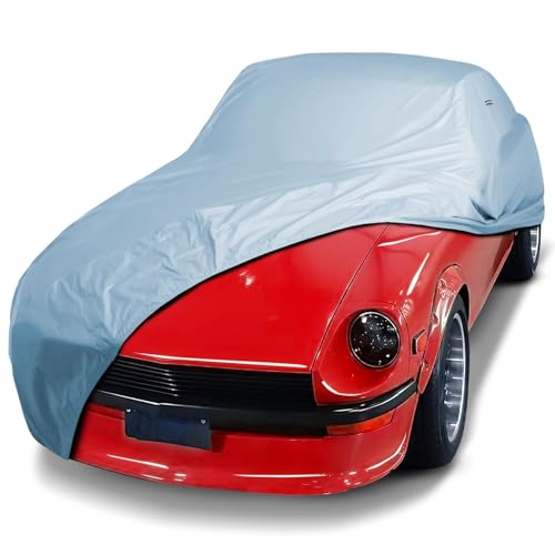 iCarCover Custom Car Cover for Nissan 240Z, Waterproof All-Weather Rain Snow UV Sun Protector Full Exterior Indoor Outdoor Car Cover with Strap (Year Fits 1969-1973)