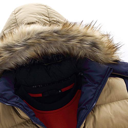 Hot Sale! Winter Thicken Coat Quilted Patchwork Outwear Tops Puffer Jacket with Removable Hood