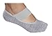 Lupo Women's Essential Crossover Non Slip Yoga Pilates Ballet Barre Grip Socks, Grey