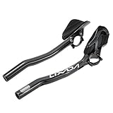 Lixada Carbon Fiber Road Bike Bicycle Aero Bar Rest Handlebar Aerobar 31.8mm