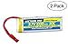 Common Sense RC 2-Pack of Lectron Pro 3.7V 1000mAh 30C Lipo Battery